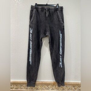 Lost surfboards jogger pants size L vintage black
